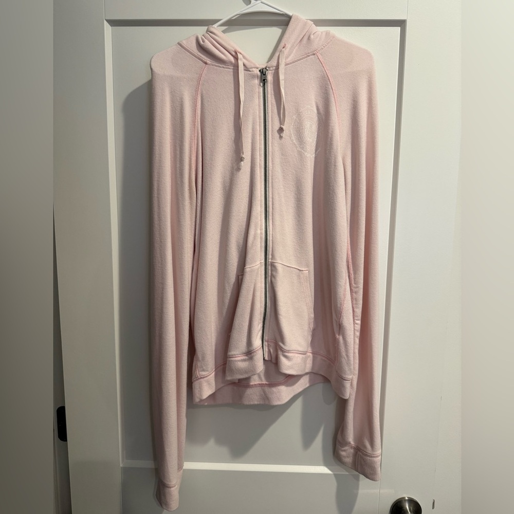 Abercrombie & Fitch Soft Pink Zip-Up Hoodie